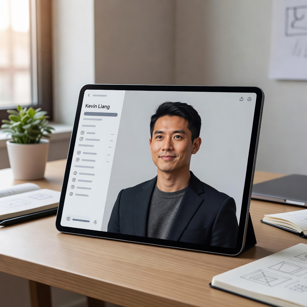 Student review profile snapshot - UI Designer Kevin Liang